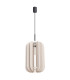 Mula 27cm Pendant Ceiling Light Beige Black 1x E27-3