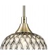 Ceiling Cluster Pendant 3 Light Round Antique Brass, Clear Glass - 8