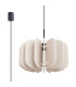 Mula 45cm Pendant Ceiling Light Beige Black 1x E27-1