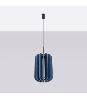 Mula 27cm Pendant Ceiling Light Navy Blue Black 1x E27-2