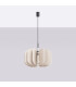 Mula 45cm Pendant Ceiling Light Beige Black 1x E27-2
