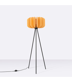 Mula Tripod Floor Lamp Yellow Black 1x E27-2