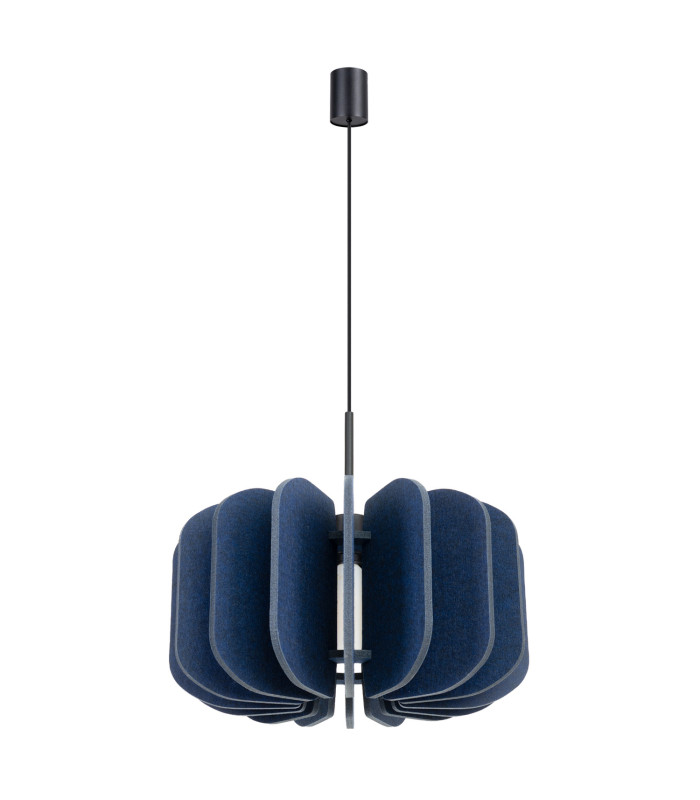 Mula 45cm Pendant Ceiling Light Navy Blue Black 1x E27-3
