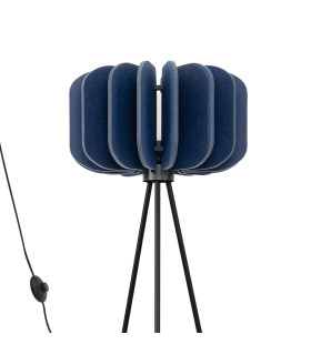 Mula Tripod Floor Lamp Navy Blue Black 1x E27-1