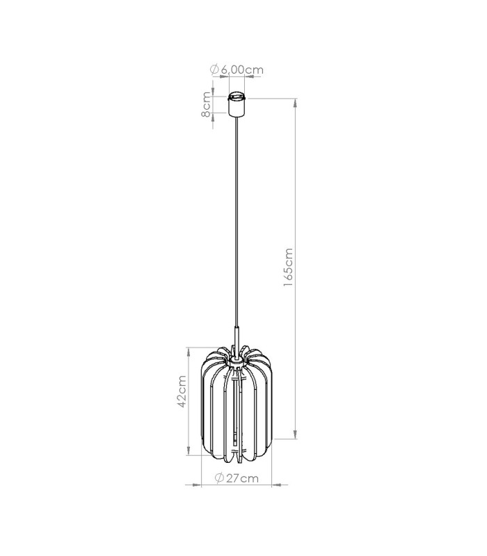Mula 27cm Pendant Ceiling Light Beige Black 1x E27-11