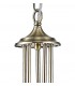 Ceiling Pendant 5 Light Antique Brass, Clear Glass - 6