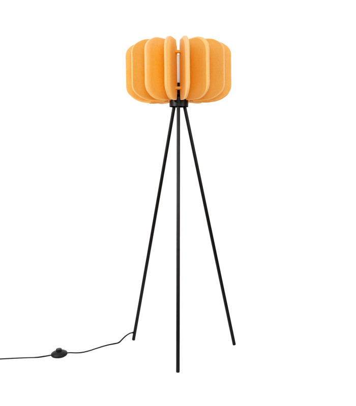 Mula Tripod Floor Lamp Yellow Black 1x E27-3