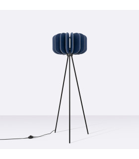 Mula Tripod Floor Lamp Navy Blue Black 1x E27-2