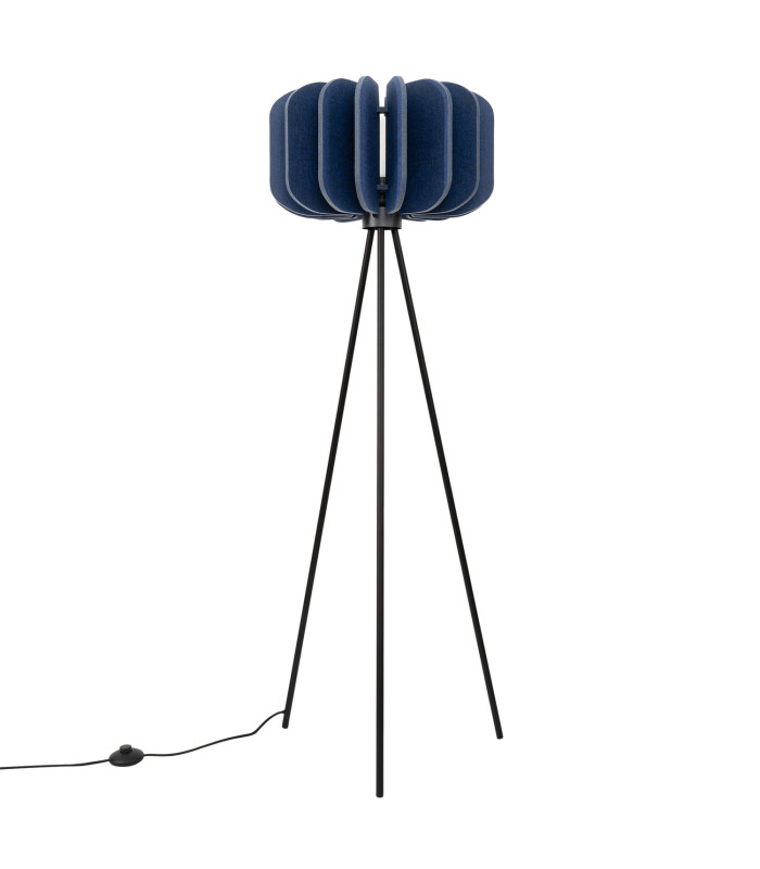 Mula Tripod Floor Lamp Navy Blue Black 1x E27-3