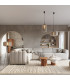 Mula 27cm Pendant Ceiling Light Beige Black 1x E27-13