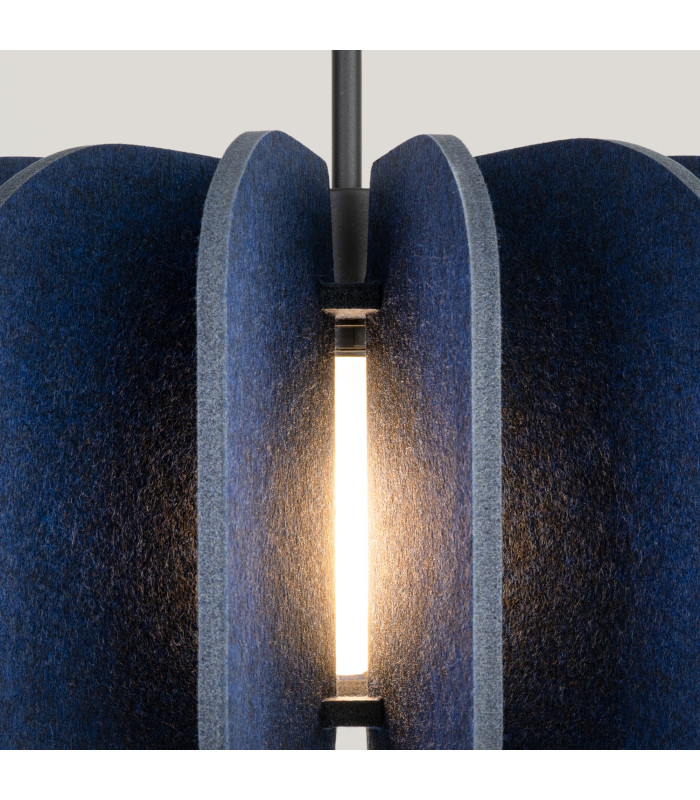 Mula 45cm Pendant Ceiling Light Navy Blue Black 1x E27-5