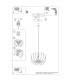Mula 45cm Pendant Ceiling Light Beige Black 1x E27-12