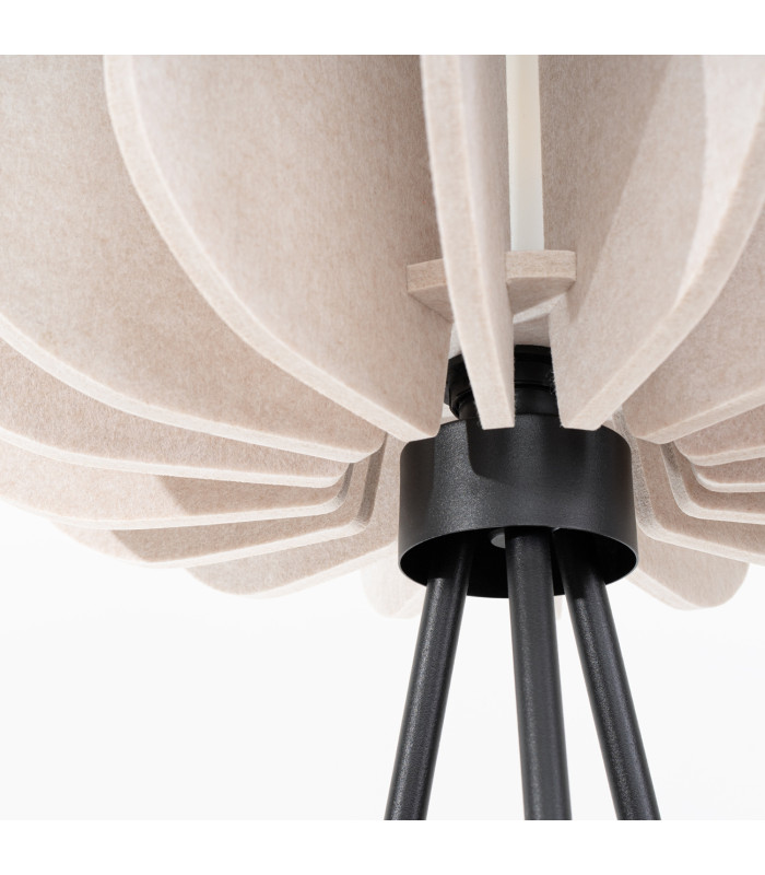 Mula Tripod Floor Lamp Beige Black 1x E27-8