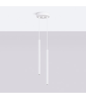Arche Cluster Pendant Ceiling Light White 2x G9-2
