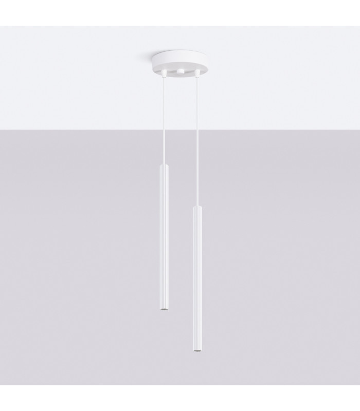 Arche Cluster Pendant Ceiling Light White 2x G9-2