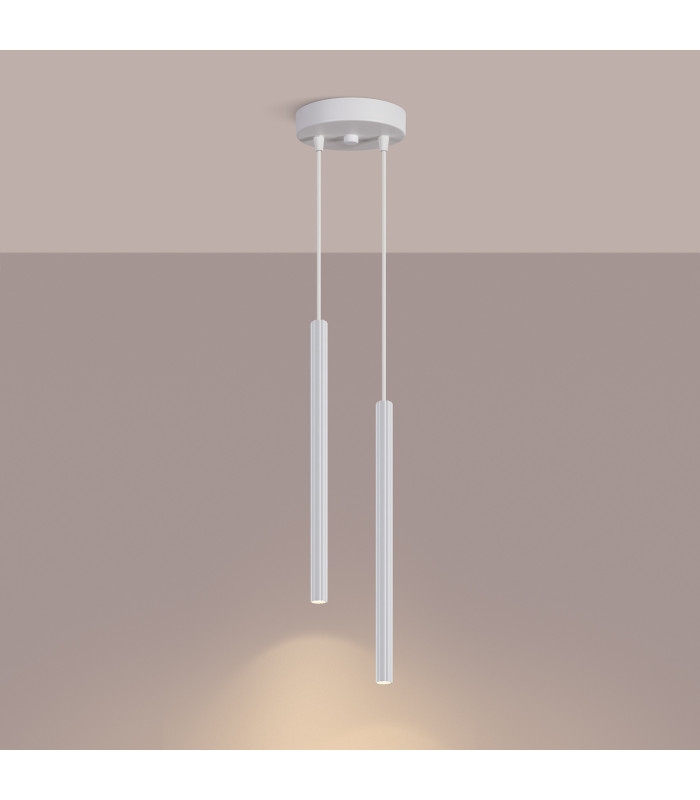 Arche Cluster Pendant Ceiling Light White 2x G9-4