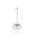 Mula 45cm Pendant Ceiling Light Yellow Black 1x E27-11