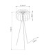 Mula Tripod Floor Lamp Yellow Black 1x E27-11