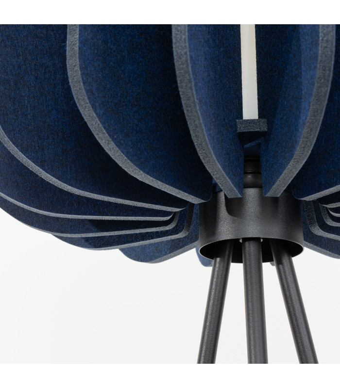 Mula Tripod Floor Lamp Navy Blue Black 1x E27-8