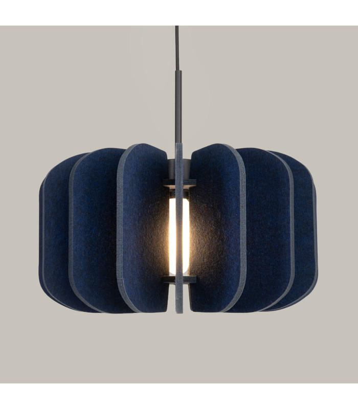 Mula 45cm Pendant Ceiling Light Navy Blue Black 1x E27-10