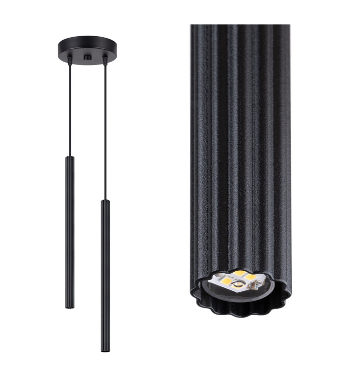 Arche Cluster Pendant Ceiling Light Black 2x G9-3