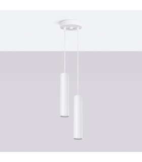 Lagos Cluster Pendant Ceiling Light White 2x GU10-2