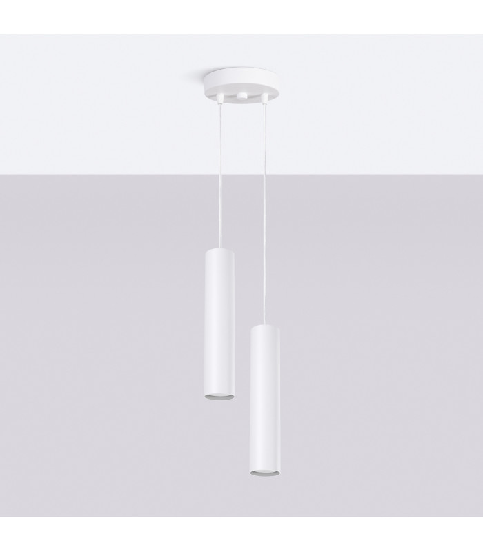 Lagos Cluster Pendant Ceiling Light White 2x GU10-2