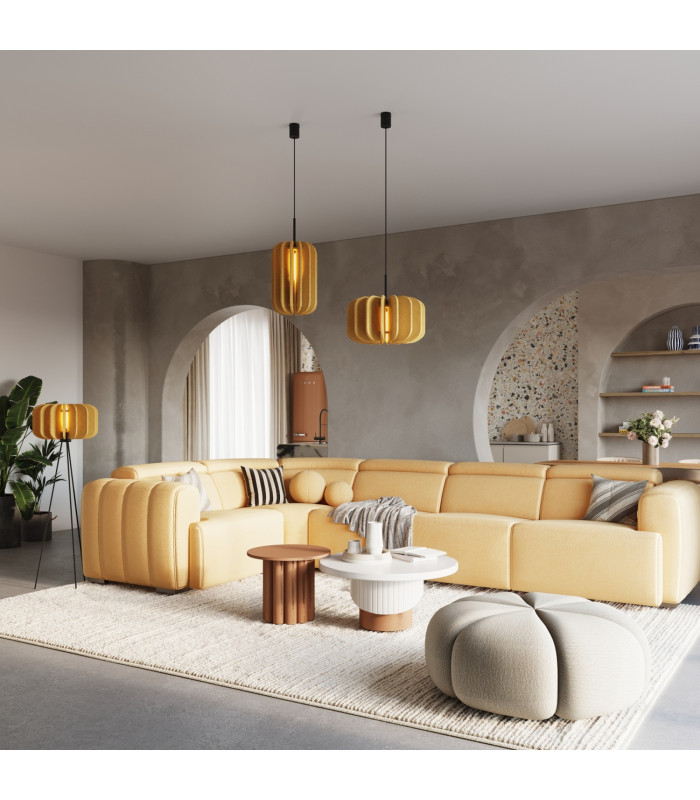 Mula Tripod Floor Lamp Yellow Black 1x E27-14