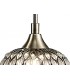 Ceiling Pendant 5 Light G9 Line Antique Brass, Clear Glass - 7