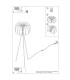 Mula Tripod Floor Lamp Navy Blue Black 1x E27-12