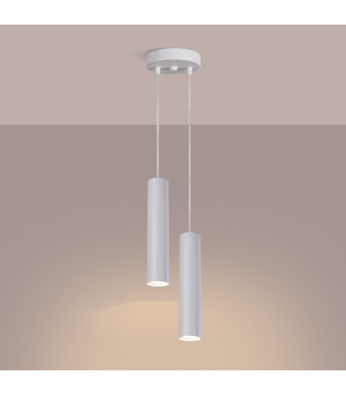 Lagos Cluster Pendant Ceiling Light White 2x GU10-4