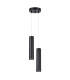 Lagos Cluster Pendant Ceiling Light Black 2x GU10-1