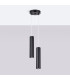 Lagos Cluster Pendant Ceiling Light Black 2x GU10-2