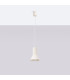 Estria Dome Pendant Ceiling Light Beige 1x E14-2