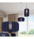Mula 45cm Pendant Ceiling Light Navy Blue Black 1x E27-15