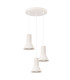 Estria Cluster Pendant Ceiling Light Beige 3x E14-1