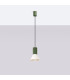 Estria Dome Pendant Ceiling Light Beige Olive Green 1x E14-2