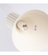 Estria Dome Pendant Ceiling Light Beige 1x E14-8