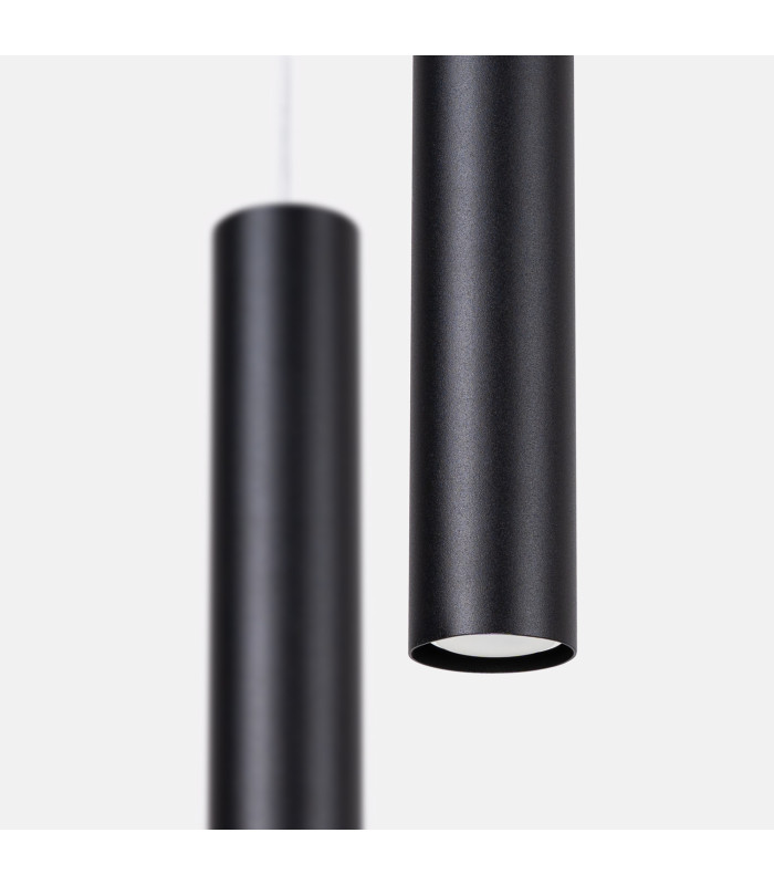 Lagos Cluster Pendant Ceiling Light Black 2x GU10-7