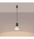 Estria Dome Pendant Ceiling Light Beige Olive Green 1x E14-4