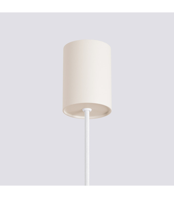 Estria Dome Pendant Ceiling Light Beige 1x E14-9