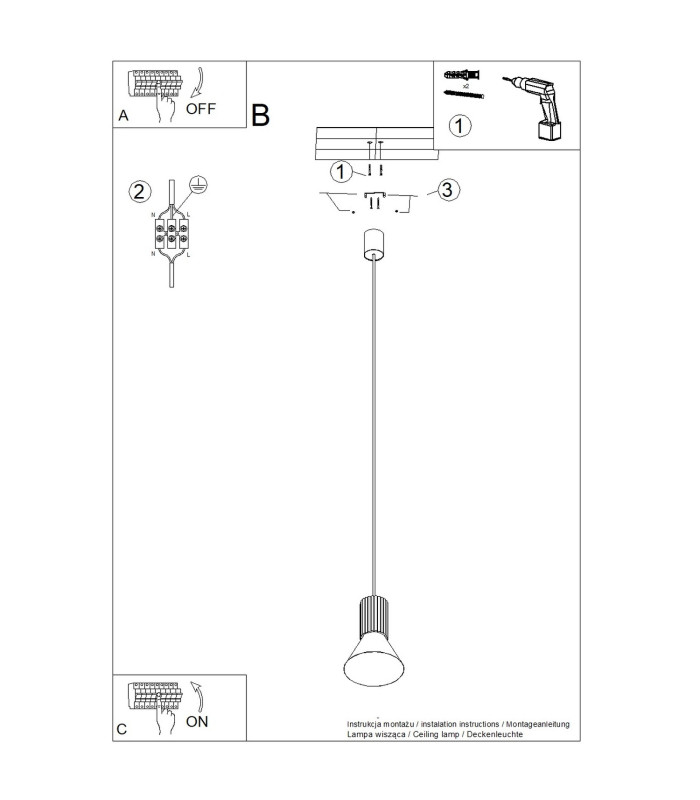 Estria Dome Pendant Ceiling Light Beige 1x E14-12