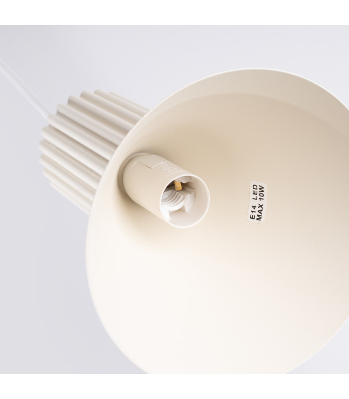 Estria Cluster Pendant Ceiling Light Beige 3x E14-8