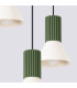 Estria Cluster Pendant Ceiling Light Beige Olive Green 3x E14-6