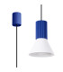 Estria Dome Pendant Ceiling Light White Ultramarine 1x E14-3
