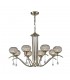 Ceiling Pendant 8 Light Antique Brass, Clear Glass - 4