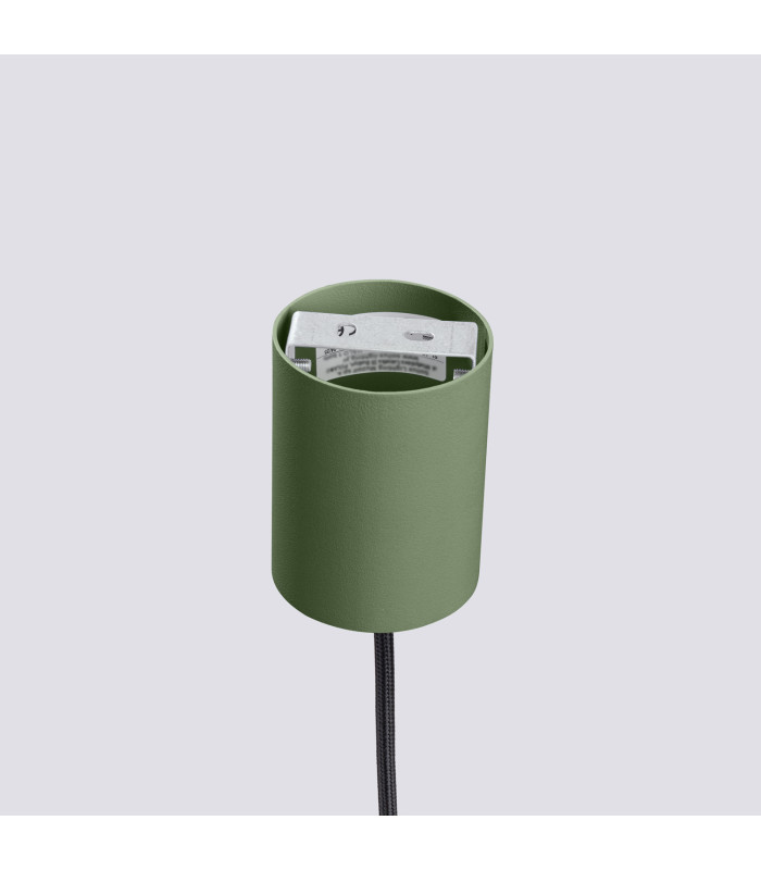 Estria Dome Pendant Ceiling Light Beige Olive Green 1x E14-10