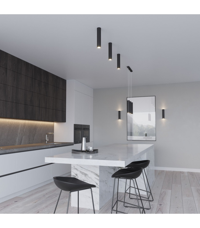 Lagos Cluster Pendant Ceiling Light Black 2x GU10-13