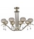 Ceiling Pendant 8 Light Antique Brass, Clear Glass - 5