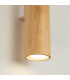 Lino Up & Down Wall Lamp Natural Wood White 2x GU10-4
